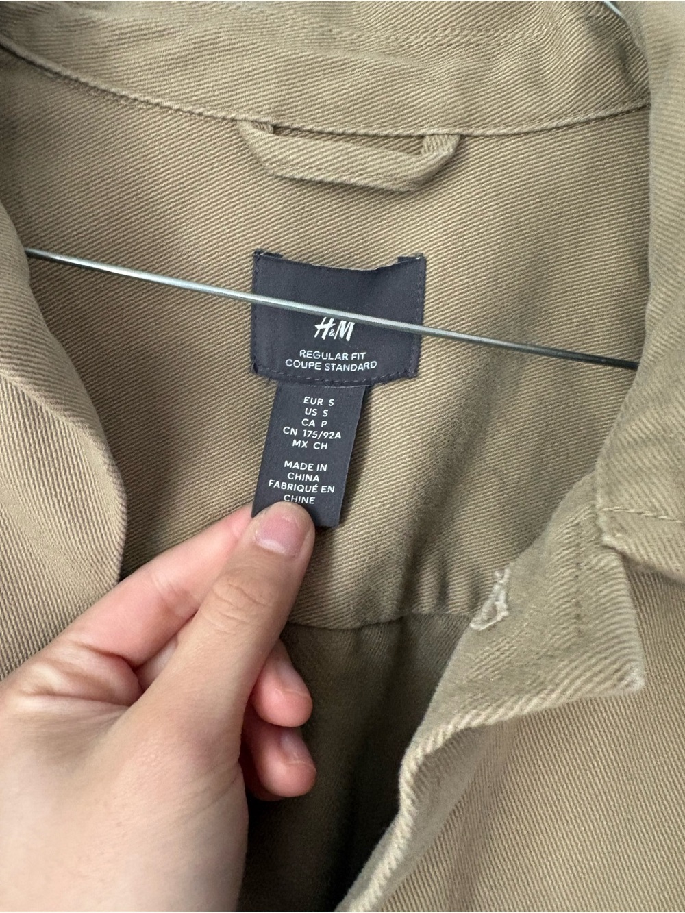 H&M Men's Tan Cotton Shirt Jacket - Picture 2 of 3